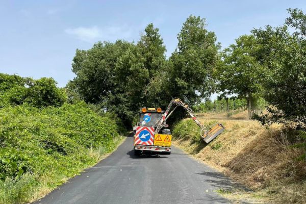 Taglio erba dal ciglio strada - Moviter Srl Siena Firenze Val d'Elsa Firenze