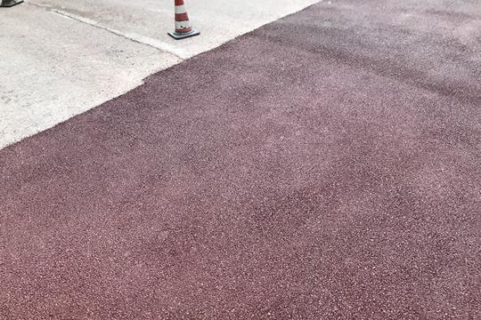 Pavimentazione in asfalto colorato