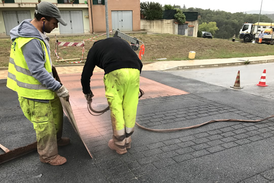 Pavimentazione in asfalto stampato 01